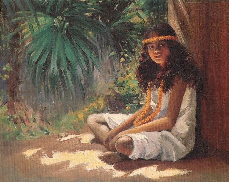 Helen Thomas Dranga Portrait of a Polynesian Girl